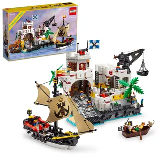 LEGO Icons Eldorado Festung Bauset Piraten Geschenk enthält Piratenschiff und 8 Minifiguren, nostalgische Geschenkidee für Erwachsene, die EIN lohnendes Projekt lieben, Home Office Decor 10320