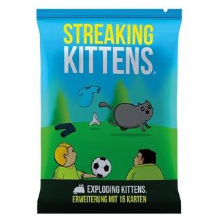 EXKD0015 - Streaking Kittens - Exploding Kittens, ab 7 Jahren (Erweiterung, DE-Ausgabe)