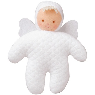 Trousselier - Säuglingsspielzeug - Spielzeug erste Jahre - Engel mit Rassel 12 cm - Ideales Geburtsgeschenk - Waschmaschinenfest - Farbe weiß