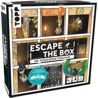 Escape The Box – Die vergessene Pyramide: Das ultimative Escape-Room-Erlebnis als Gesellschaftsspiel!: 9 Rätsel-Räume in Einer Schachtel – für 1-4 Spieler – ab 10 Jahren