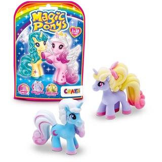 CRAZE Magic PONYS | Wunderschöne Ponys Spielzeug zu Sammeln, 18 Verschiedene Ponys Figuren zum Sammeln - Pferde Mädchen Geschenk und Jungen