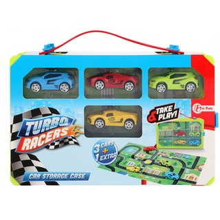Toi-Toys Sammelkoffer "Turbo Racers" mit Zubehör - ab 3 Jahren
