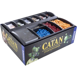 Feldherr Schaumstoff-Set kompatibel mit Catan: Sternenfahrer - Brettspielbox