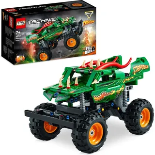 LEGO 42149 Technic Monster Jam Dragon, Monster Truck-Spielzeug für Jungen und Mädchen, 2in1-Rennwagen für Offroad-Stunts und als Geschenk für K... - Beige