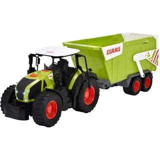 Dickie Toys Traktor Claas mit Anhänger, gruen