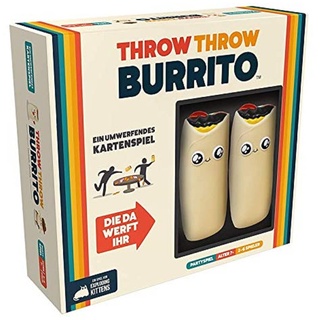 Exploding Kittens, Throw Throw Burrito (Auflage 2022), Partyspiel, Kartenspiel, 2-6 Spieler, Ab 7+ Jahren, 15+ Minuten, Deutsch
