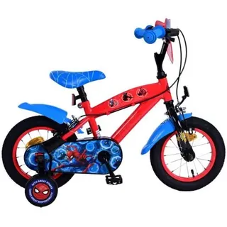 Volare Ultimate Marvel Spiderman 12 Zoll Kinderfahrrad Blau/Rot