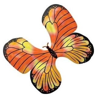 Anagram Luftballon Foil Supershape 76 x 66 cm, Schmetterlinge Monarch Holografisch, mehrfarbig, 7A3943801