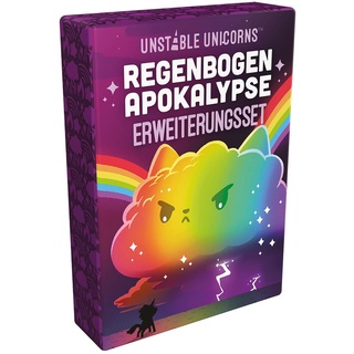 Unstable Games, Unstable Unicorns – Regenbogen-Apokalypse, Erweiterung, Partyspiel, Kartenspiel, 2-8 Spieler, Ab 8+ Jahren, 30-60 Minuten, Deutsch