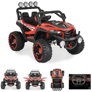 Moni Elektro-Kinderquad Kinderauto Jeep Jakarta, Belastbarkeit 30 kg, BLK-819, Fernbedienung, MP3, vier Motoren rot