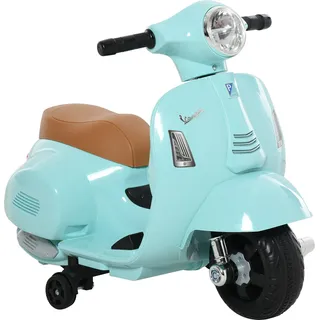 HOMCOM VESPA Kinder Motorroller, Kindermotorrad, 1,5-3 Jahre, Metall, blaugrün   Aosom.de