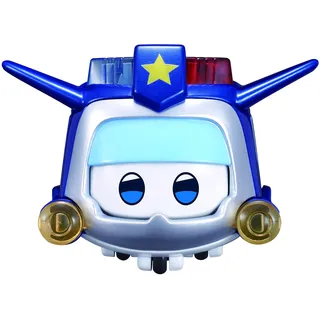 Super Wings Toys for 3 4 5 6 7 8 9 Year Old Boy Girl , Paul Super Pet w/ Light Facial Expressions Interchanging Gift, Blue