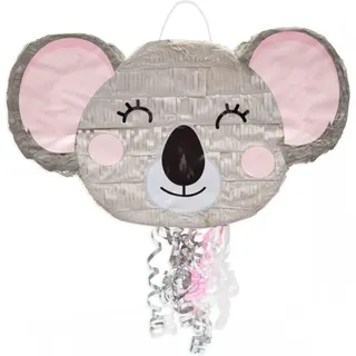 Piñata Koala zum Ziehen, 42 x 24,5 cm, Grau