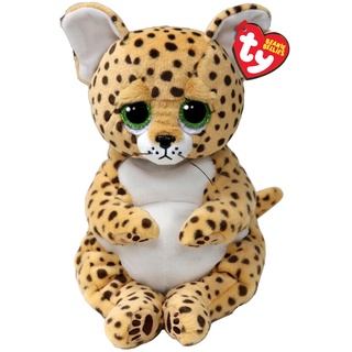 Ty Lloyd Leopard Beanie Bellies Medium 24cm - Quetschbare Beanie Baby Weiche Pluschtiere - Sammelbares Kuscheliges Stofftier