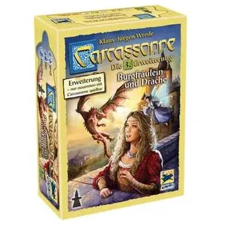 HIGD0103 - Carcassonne: Burgfräulein und Drache - Brettspiel, ab 7 Jahren (DE-Erweiterung)