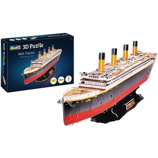 Revell 3D Puzzle 00170 I RMS Titanic I 113 Teile I 4 Stunden Bauspaß für Jung Alt I ab 10 Jahren I Das berühmte Kreuzfahrtschiff RMS Titanic selber zusammenbauen