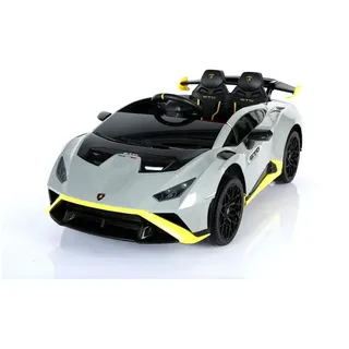 ES-Toys Kinder Elektroauto Lamborghini Huracan STO EVA-Reifen Bluetooth MP3 USB grau