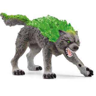 schleich 70153 Granitwolf, ab 7 Jahren, ELDRADOR CREATURES - Spielfigur, 9 x 14 x 7 cm, Mehrfarbig/Meereswellen (Ocean Tides)