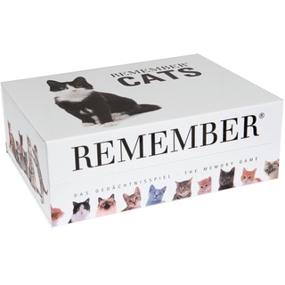 Remember MEM01 Memory Gedächtnisspiel Katzen – 44 Bildpaare für Katzenfreunde (88 Karten)