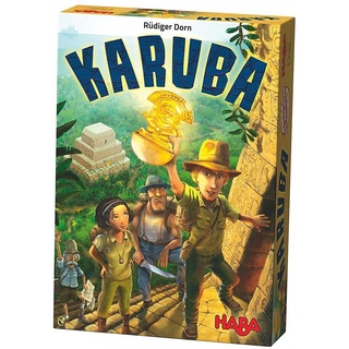 Haba 300932 - Karuba, Strategie- und Brettspiel für die ganze Familie, ein fesselndes Legeabenteuer für 2-4 Schatzjäger ab 8 Jahren