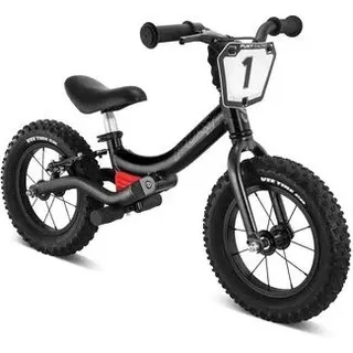 PUKY 4143 Laufrad LR Trail Pro mit Alu-Rahmen, Number Plate, Luftbereifung und Bremse midnight black