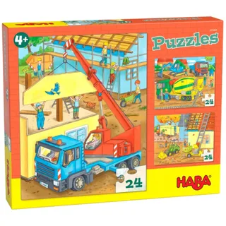 Haba Puzzle Puzzles Auf der Baustelle, Puzzleteile