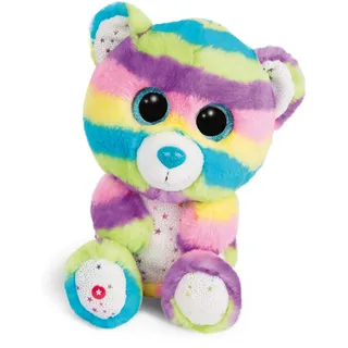 NICI Glubschis: Das Original – Glubschis Bär Captain Cool 25 cm – Kuscheltier Teddy-Bär mit großen Augen – Flauschiges Plüschtier mit großen Glitzeraugen – Schmusetier für Kuscheltierliebhaber – 46321