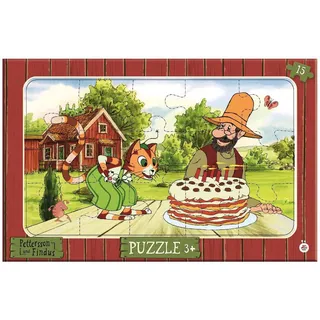 Trötsch Verlag Puzzle Rahmenpuzzle Pettersson und Findus 15-teilig, 15 Puzzleteile