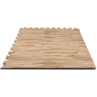 FINNLO Zubehör Bodenschutzmatte Holzoptik (Puzzlematte)