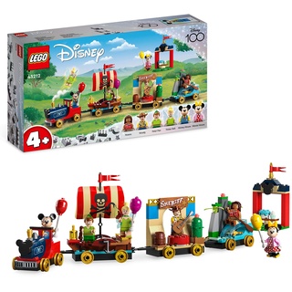 LEGO Disney: Disney Geburtstagszug Set mit Moana, Woody, Peter Pan und Tinker Bell Zug-Spielzeug Plus Micky und Minnie Maus, für Kinder ab 4 Jahren, Disney's Serie zum 100. Geburtstag 43212