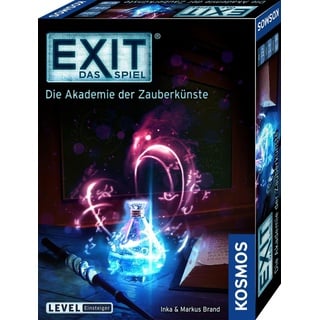 KOSMOS 683689 EXIT - Das Spiel - Die Akademie der Zauberkünste, Level: Einsteiger, Escape Room Spiel, EXIT Game für 1 bis 4 Spieler ab 10 Jahre, EIN einmaliges Gesellschaftsspiel