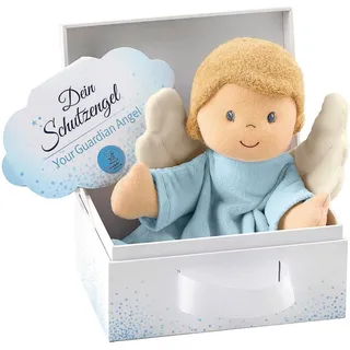 Sterntaler® Schmusetuch Schutzengel, hellblau, mit Geschenkbox blau