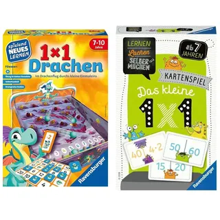 Ravensburger 24976-1x1 Drachen - Lernspiel für Kinder & 80350 - Lernen Lachen Selbermachen: Das kleine 1 x 1, Kinderspiel ab 7 Jahren, Lernspiel für 1-4 Spieler, Kartenspiel