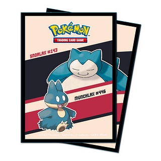 65 AMIGO Sammelkarten-Hüllen Pokémon Snorlax & Munchlax farbsortiert glatt