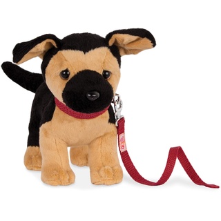 Our Generation – Puppenzubehör – Deutscher Schäferhund Kuscheltier – 15 cm Haustier Plüschhund – Accessoires für 46 cm Puppen – Spielzeug für Kinder ab 3 Jahren