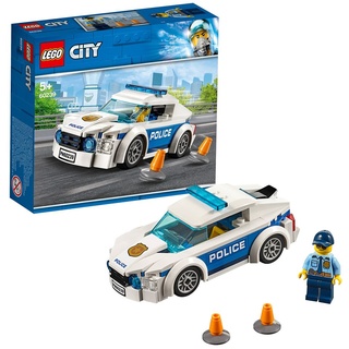 LEGO 60239 City Streifenwagen, Polizei-Spielzeug für Kinder ab 5 Jahre, Auto inklusive Minifigur für spannende Verfolgungsjagden