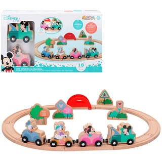 WOOMAX - Tren madera Mickey y Minnie Disney baby (ColorBaby 48703)