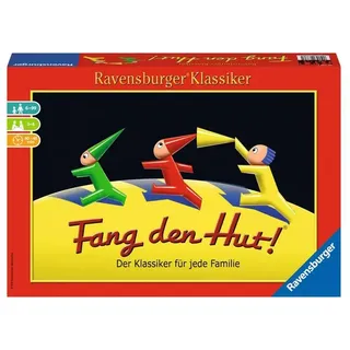 Ravensburger Spiel - Fang den Hut!® Hütchenspiel für 2-6 Spieler, Familienspiel ab 6 Jahren, Ravensburger Klassiker