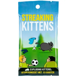 Exploding Kittens - Streaking Kittens NL - Erweiterungsset für das urkomische Spiel 7+ - DE -