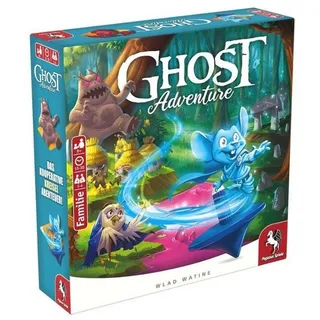 Pegasus Spiele Spiel, Familienspiel 57160G - Ghost Adventure, Brettspiel, 1-4 Spieler, ab 8..., Familienspiel bunt