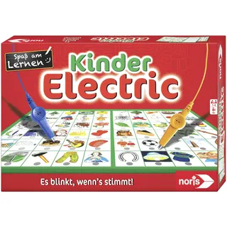 Noris 606013702 Kinder Electric Der Lernspiel-Klassiker, Was Passt Zusammen, Es Blinkt, Wenn's Stimmt, Ab 4 Jahren