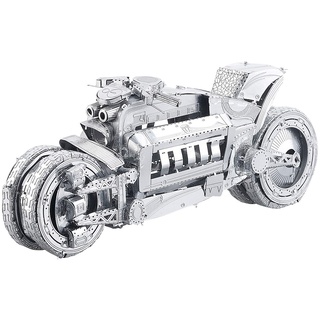 Playtastic 3D Metall Puzzle: 3D-Bausatz Motorrad aus Metall im Maßstab 1:13, 45-teilig (3D-Metal-Puzzle, Metallpuzzle, Mitbringsel)