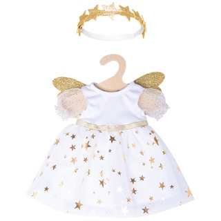 Heless - Puppen-Kleid SCHUTZENGEL (28-35 cm) mit Sternen-Haarband