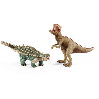 Schleich - Tierfiguren, Saichania und Giganotosaurus, klein; 41426