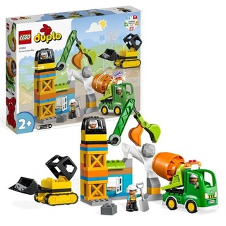 LEGO DUPLO 10990 Baustelle mit Baufahrzeugen, Spielzeug für Kleinkinder