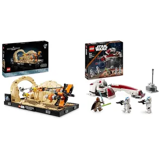 LEGO Star Wars Podrennen in Mos Espa – Diorama & Star Wars Flucht mit dem BARC Speeder, The Mandalorian Set