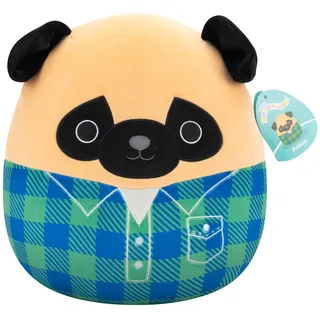 Squishmallows SQCR06622 - Prince der Mops 30 cm, offizielles Jazwares Plüsch, superweiches Kuscheltier