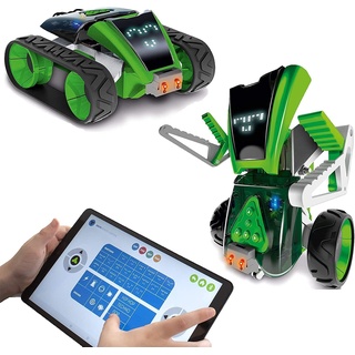 Xtrem Bots - Mazzy, Kinder Roboter Programmierbar Bausatz, Lernroboter Spielzeug Ab 8 Jahre Oder Mehr, Ferngesteuerte Robot Toy und Auto, IOS Und Android App STEM