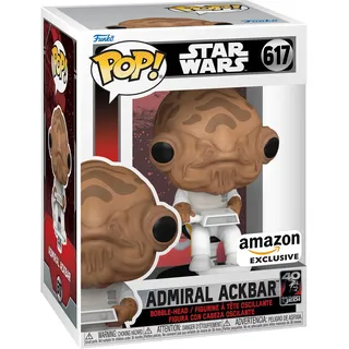 Funko Pop! Star Wars: Admiral Ackbar - 1/6 Quote Für Seltene Chase-Varianteair - Amazon-Exklusiv - Vinyl-Sammelfigur - Geschenkidee - Offizielle Handelswaren - Movies Fans