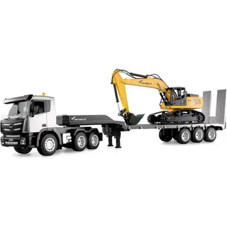 Amewi 2-in-1 Tieflader/Bagger-Set G836E/G041E 1:24 RTR (RTR Ready-to-Run)